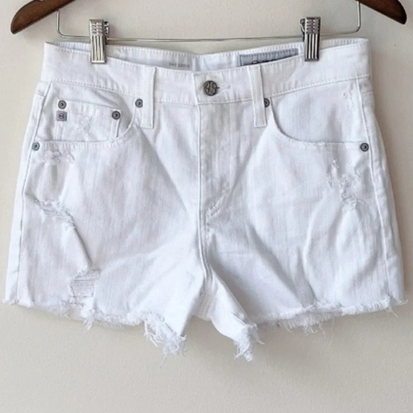 Ag Adriano Goldschmied The White Distressed Sadie Short - Picture 2 of 16